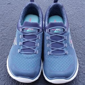 Skechers Memory Foam Slip On Athletic Shoes Size 8